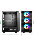 Boitier Moyen Tour Spirit Of Gamer ROGUE VI RGB sans alim noir