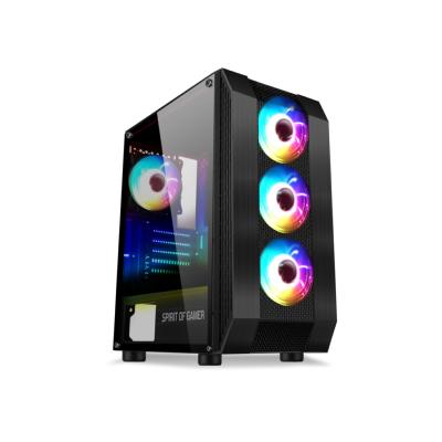 Boitier Moyen Tour Spirit Of Gamer ROGUE VI RGB sans alim noir