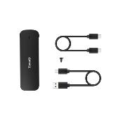 Bundle Boitier Mini  NVME M.2 2280 - USB A et C Noir TQE-2201B + SDD 500Go  NVME