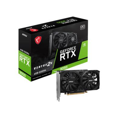 Carte Graphique MSI RTX 3050 VENTUS 2X  6GoOC DDR6 128bits ventilox2 2xHDMI/Disp