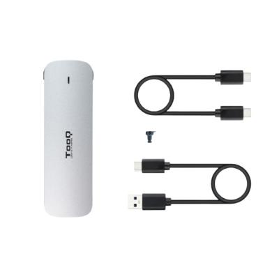 Boitier externe TOOQ  SATA M.2 2280 - USB A et C Argent TQE-2202S